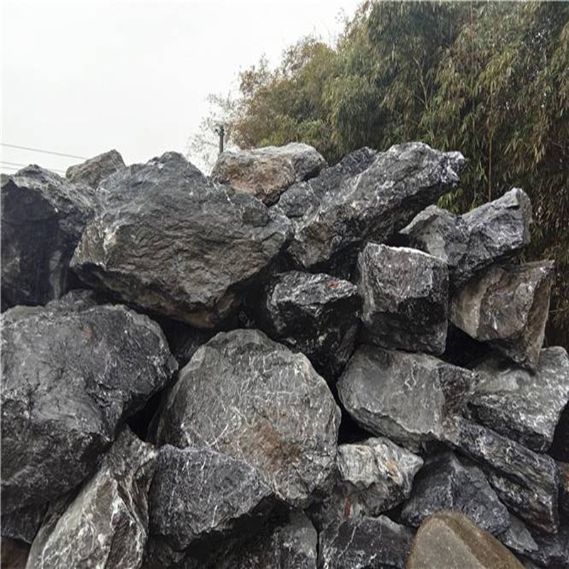 万吨灵璧石千层石产地批发  黑山石假山石 枯山水景观石 园林石 景石制作