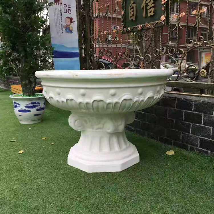 冀洁供应 玻璃钢花盆 定制户外商场道路花盆 支持定制玻璃钢花箱 欢迎来电咨询