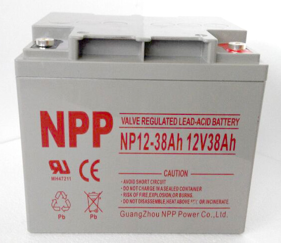  NPP 耐普蓄电池NP12-38 太阳能免维护蓄电池 12V38AH UPS电源机房逆变器核电站路