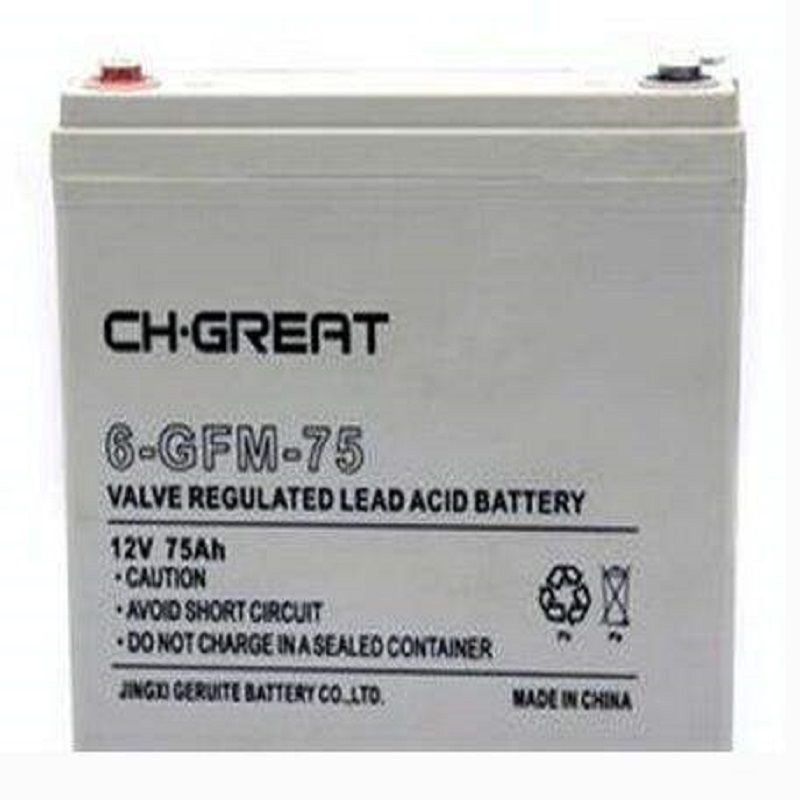 现货直销-格瑞特蓄电池12V75AH 6-FM-75 铅酸免维护 UPS专用电源