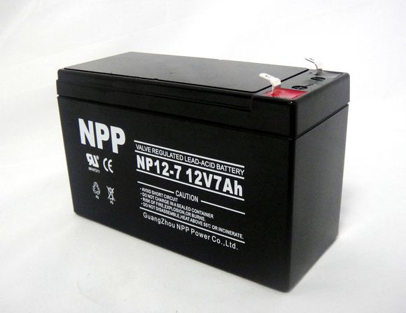 NPP 耐普蓄电池 NP12-7太阳能免维护蓄电池 12V7AH/UPS电源应急电梯照明医疗消防计
