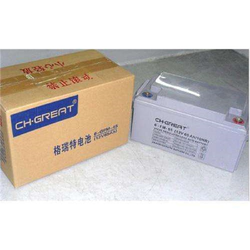 格瑞特蓄电池6-FM-65 格瑞特12V65AH蓄电池ups电源太阳能专用包邮 