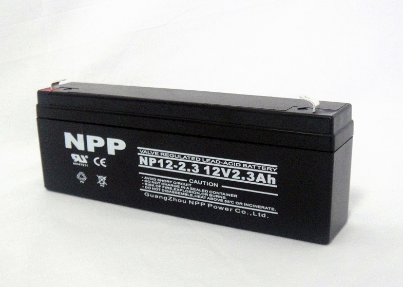 NPP耐普蓄电池NP12-2.3 12V2.3AH 铅酸蓄电池 监护仪器电池消防医疗电梯应急照明门禁
