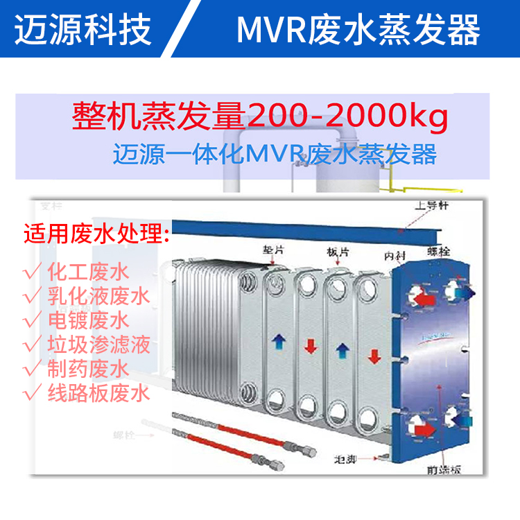 MVR结晶蒸发器 迈源MVR 山东 MYM 一体化 医院废水处理设备