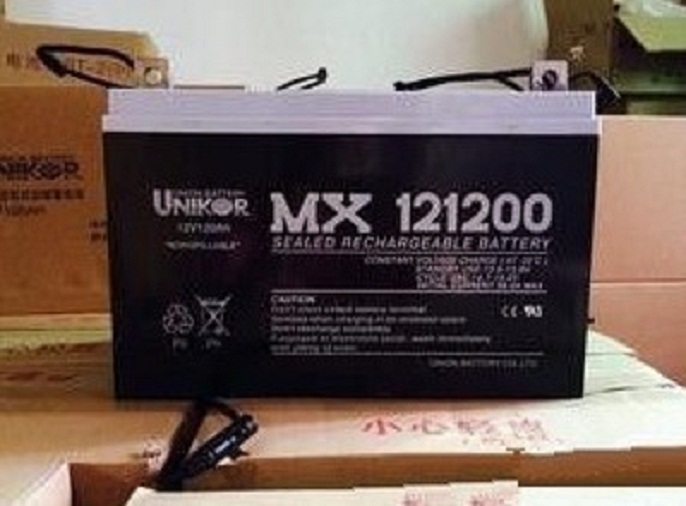 UNION友联蓄电池MX121200 12V120AH  工业基站机房后备电瓶