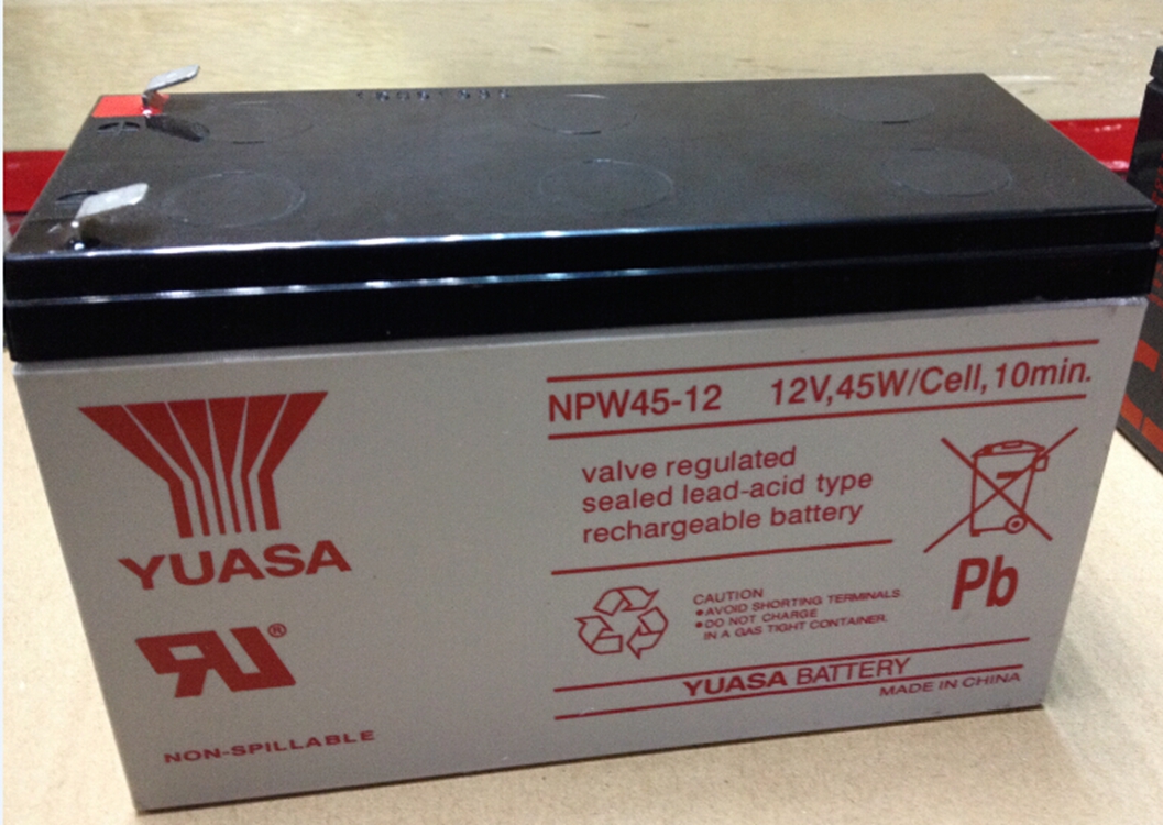 YUASA汤浅NPW45-12 12V45W/9AH UPS电源 医疗 船舶 消防 直流屏 太阳能用