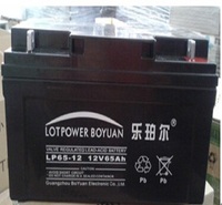 乐珀尔蓄电池12V65AH太阳能-路灯/控制器/UPS电源/电力电信系统等
