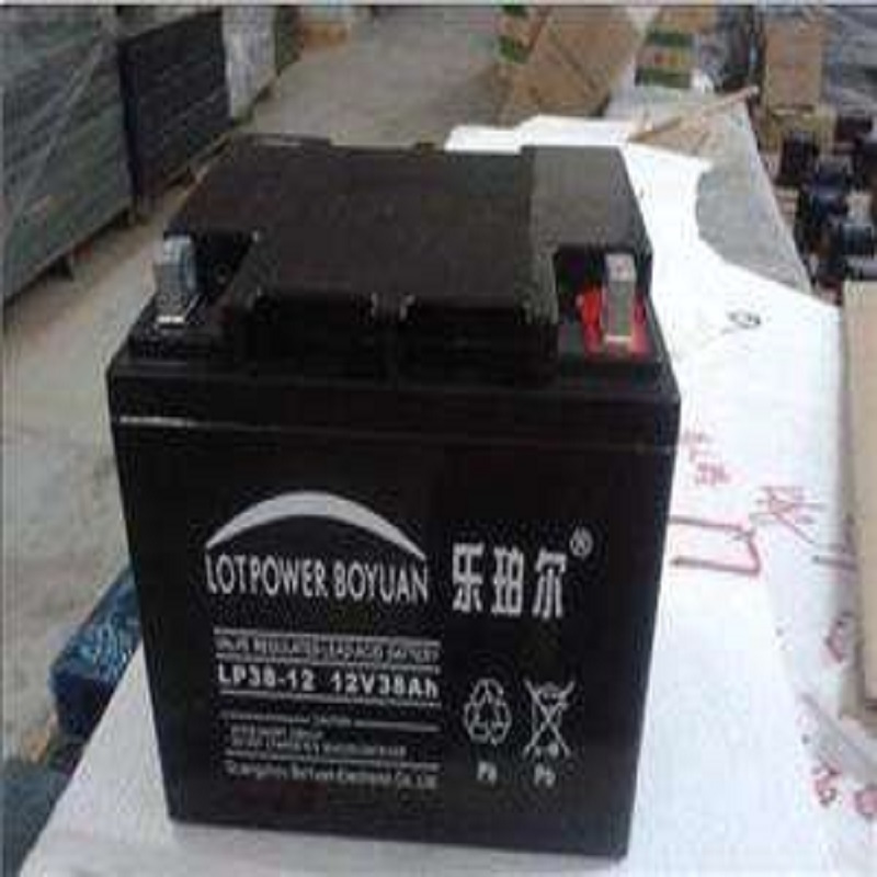 乐珀尔蓄电池 6FM-38 12V38AH UPS EPS 胶体直流屏 消防警报主机