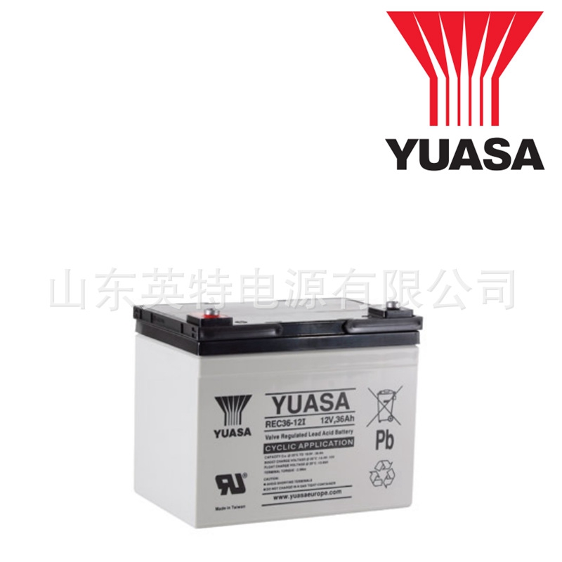 汤浅 YUASA 蓄电池 REC36-12 12V36AH 免维护铅酸电瓶 太阳能 直流屏 配电柜 