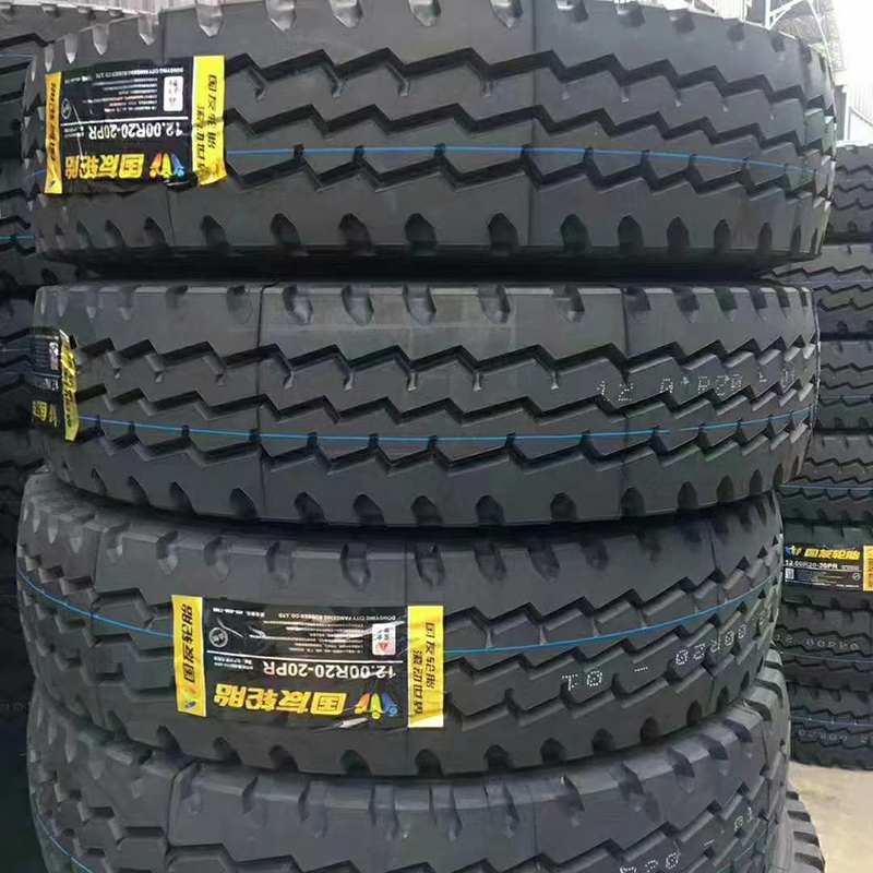 天然橡胶材质装载机轮胎 国友轮胎1200R20后八轮轮胎