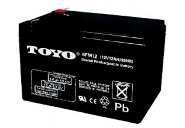 TOYO东洋蓄电池6FM12 12V12AH免维护/门禁系统 医疗仪器UPS电源包邮