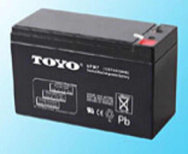 TOYO东洋蓄电池6FM7 12V7AH门禁 照明 音响 医疗通讯 电梯用