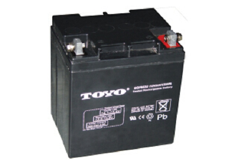 TOYO东洋蓄电池6FM28 12V28AH质保三年 消防/电梯/机房基站 包邮