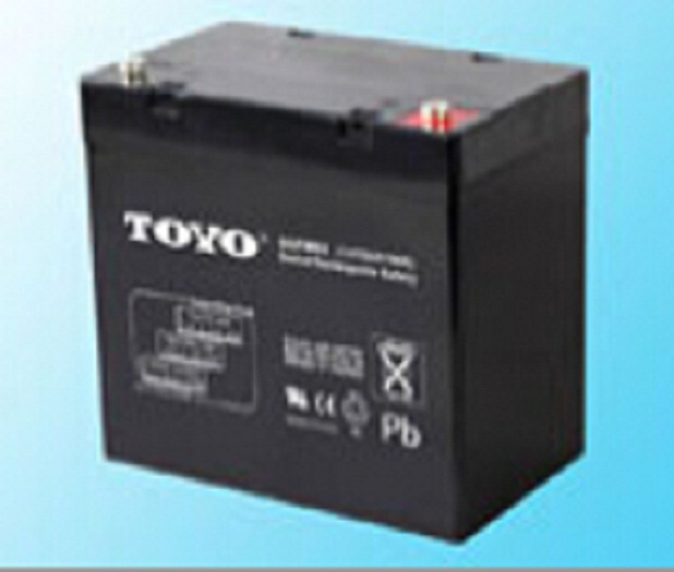 TOYO东洋蓄电池6FM50 12V50AH消防设备机房UPS电源/机柜/路灯照明