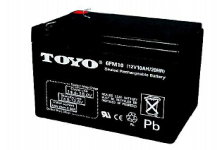 TOYO东洋蓄电池6FM10 12V10AH太阳能路灯安防消防应急灯