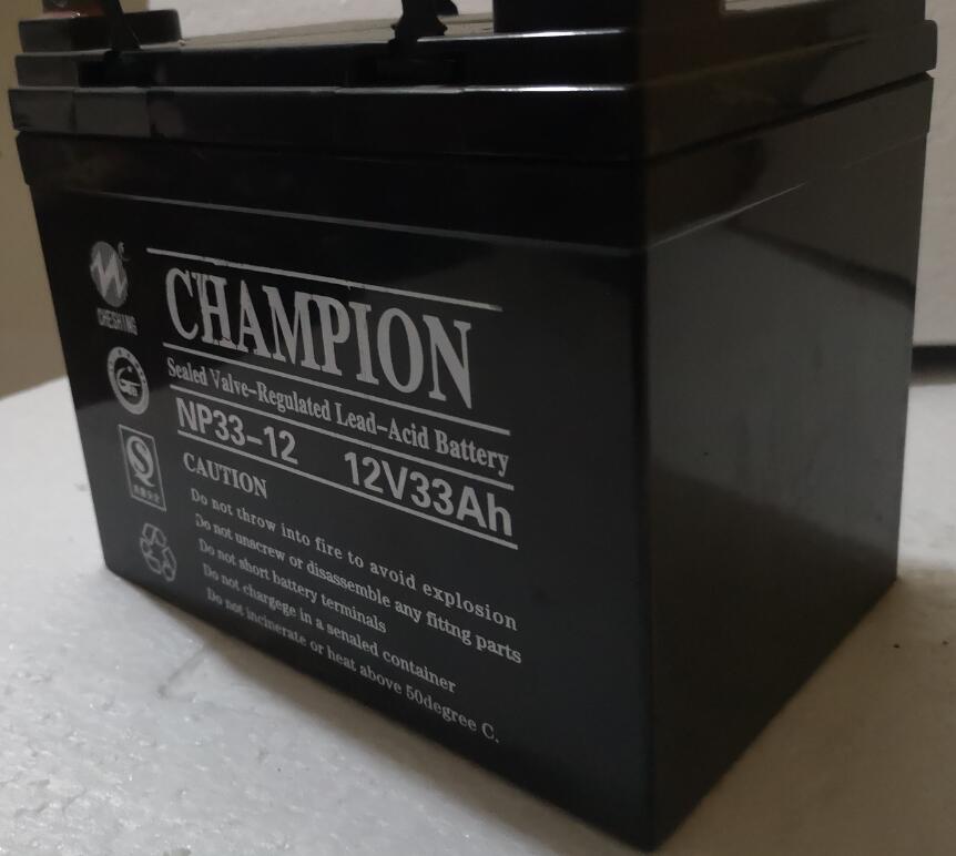 CHAMPION蓄电池NP33-12 12V33AH EPS直流屏专用储能电瓶