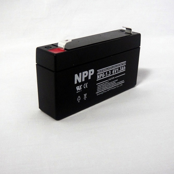 NPP耐普蓄电池NP12-1.3 12V1.3AH电梯UPS电源EPS应急消防报警设备消防电梯门禁医