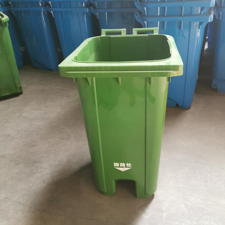 深圳小区物业带轮塑料垃圾桶 生活垃圾桶供应厂家
