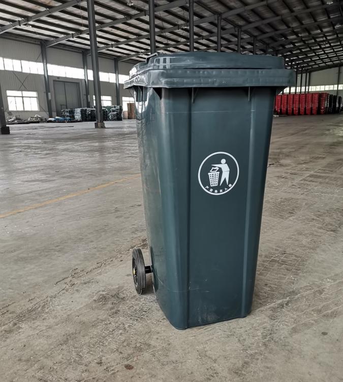 240L垃圾桶 挂车桶物业小区 深圳市宝安区户外环卫垃圾桶
