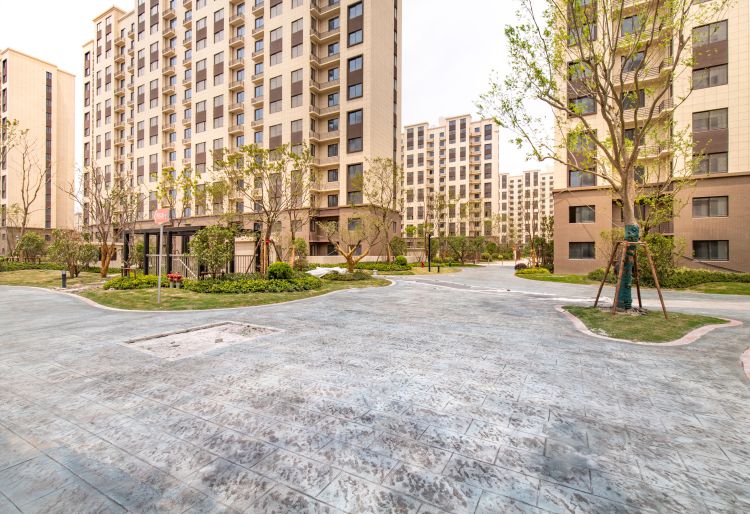 水泥路面印花工艺公司 压印砼施工视频 压模彩色路面 晶邦新材料