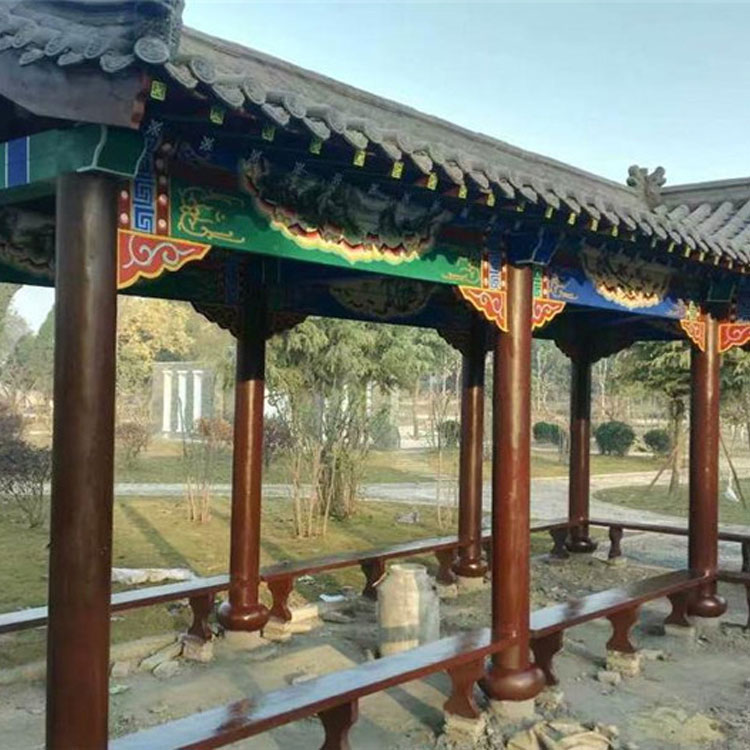 郑州防腐木长廊 防腐木长廊 经济耐用 不易变形