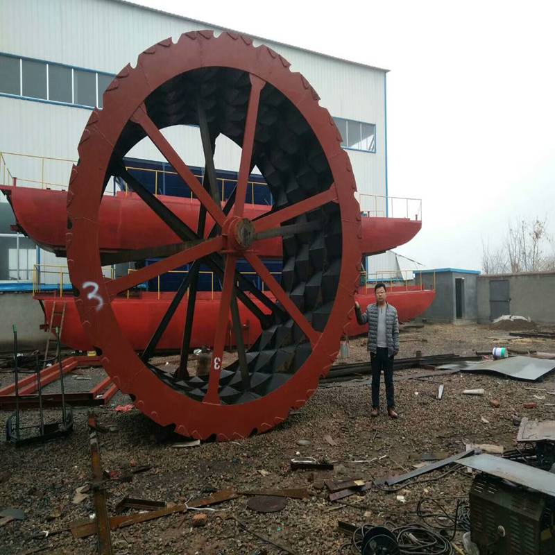 力鼎轮式洗沙机商 三排轮式洗沙机 大量沙场水洗轮