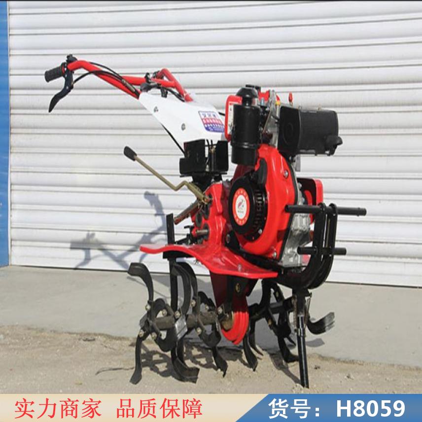朵麦翻地家用耕地旋耕机 小型汽油旋耕机 农用耕田微耕机货号H8059
