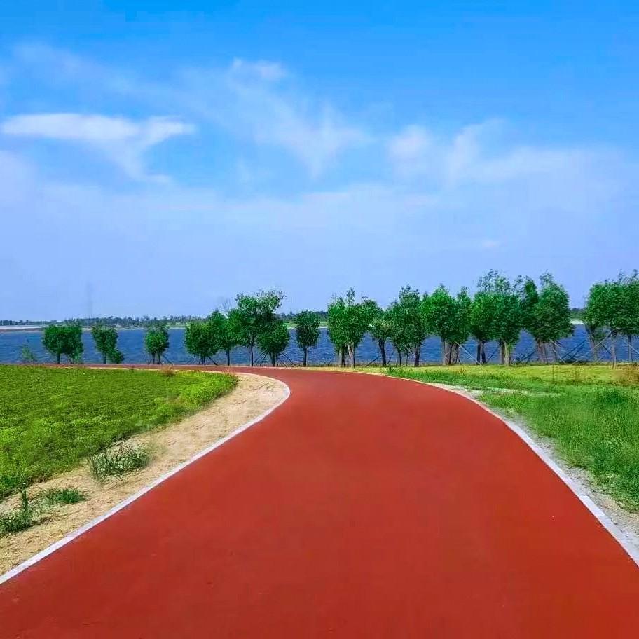 彩色透水道路地址  彩色透水地坪费用 彩色透水道路胶结料 四川日晨