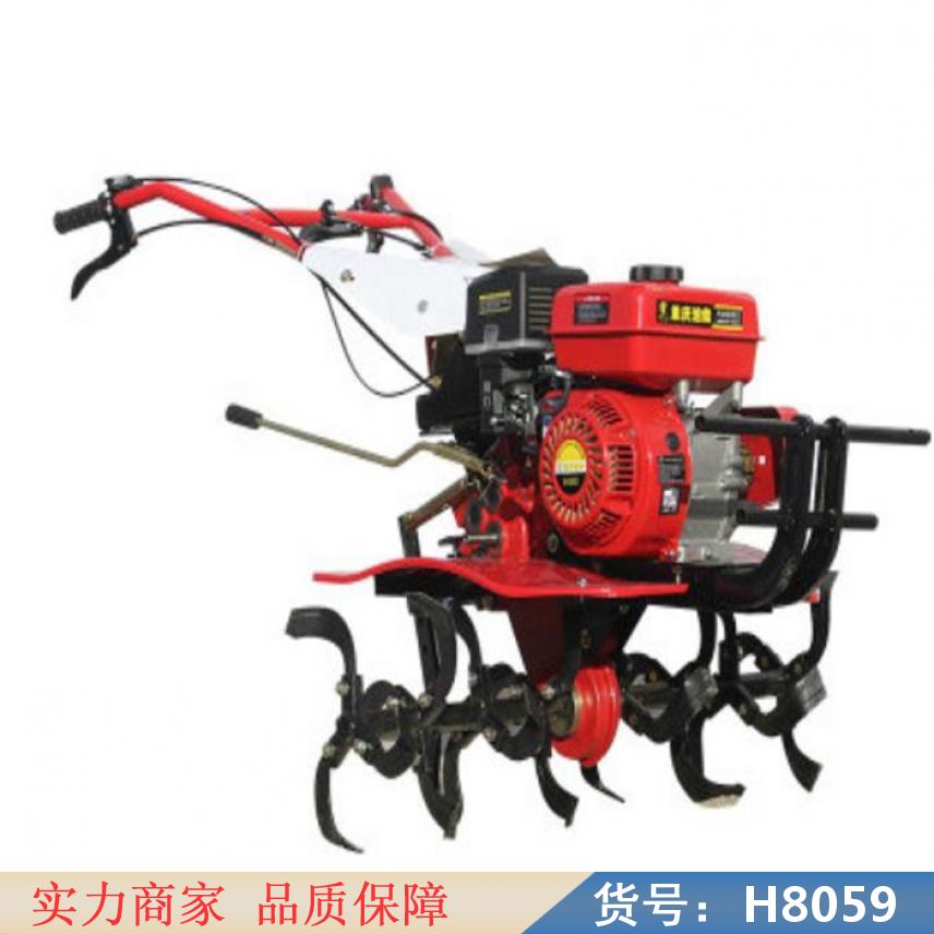 朵麦犁地翻土开沟机 新式小型柴油微耕机 旋耕起垄除草开沟货号H8059