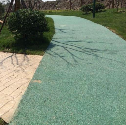 透水混凝土地坪 彩色透水地坪优点 透水路面 晶邦地坪