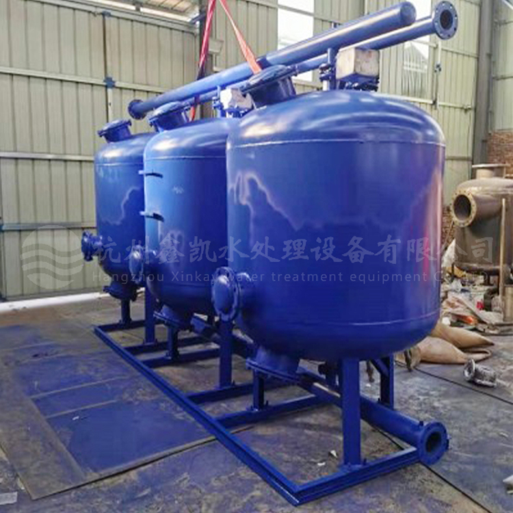 厂家直供鑫凯石英砂压力式过滤器不锈钢石英砂过滤器