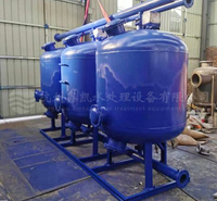 厂家直供鑫凯石英砂压力式过滤器不锈钢石英砂过滤器
