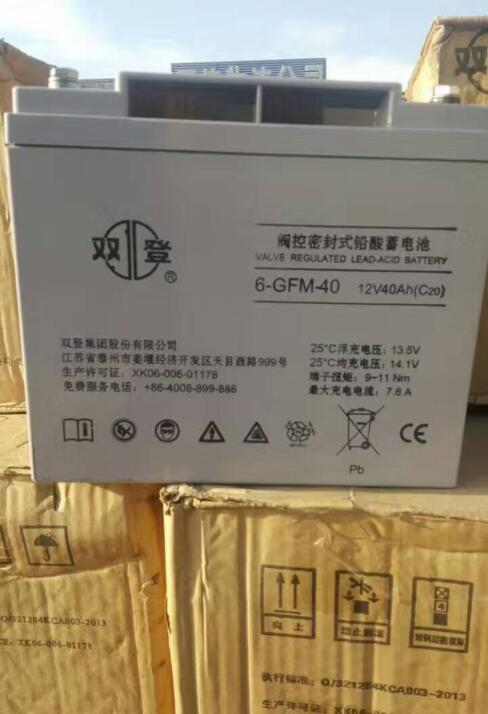 双登蓄电池6-GFM-40 12V40Ah 医疗设备 通讯UPS直流屏电力系统专用