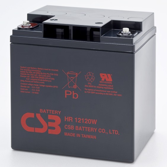 希世比CSB蓄电池HR12120W 12V120W 消防应急电池UPS电源专用包邮