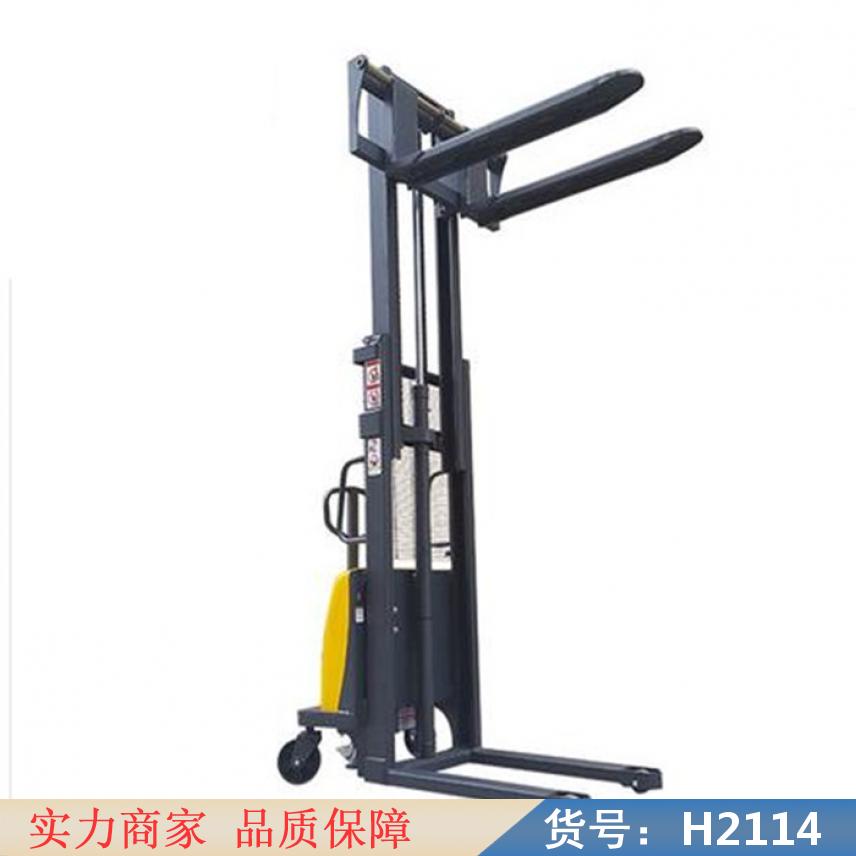 智众油漆电动堆高车 手动液压堆高车 手摇堆高车货号H2114