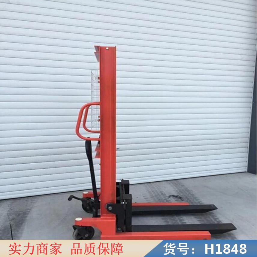 智众电动堆高车 宽腿堆高车 1T手动液压车堆高车车升降叉车货号H1848