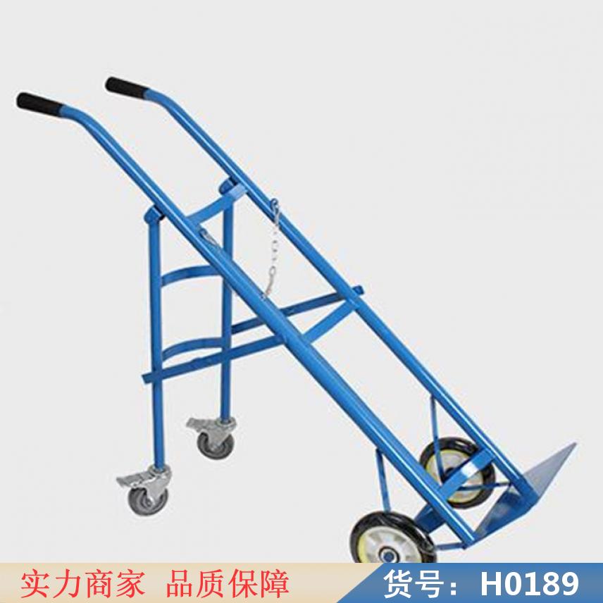 智众不锈钢搬运车 氧气钢瓶推车 氧气筒推车货号H0189