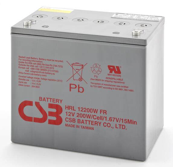 希世比CSB蓄电池HRL12200WFR 12V200W 高功率电瓶 船舶 通讯 仪器