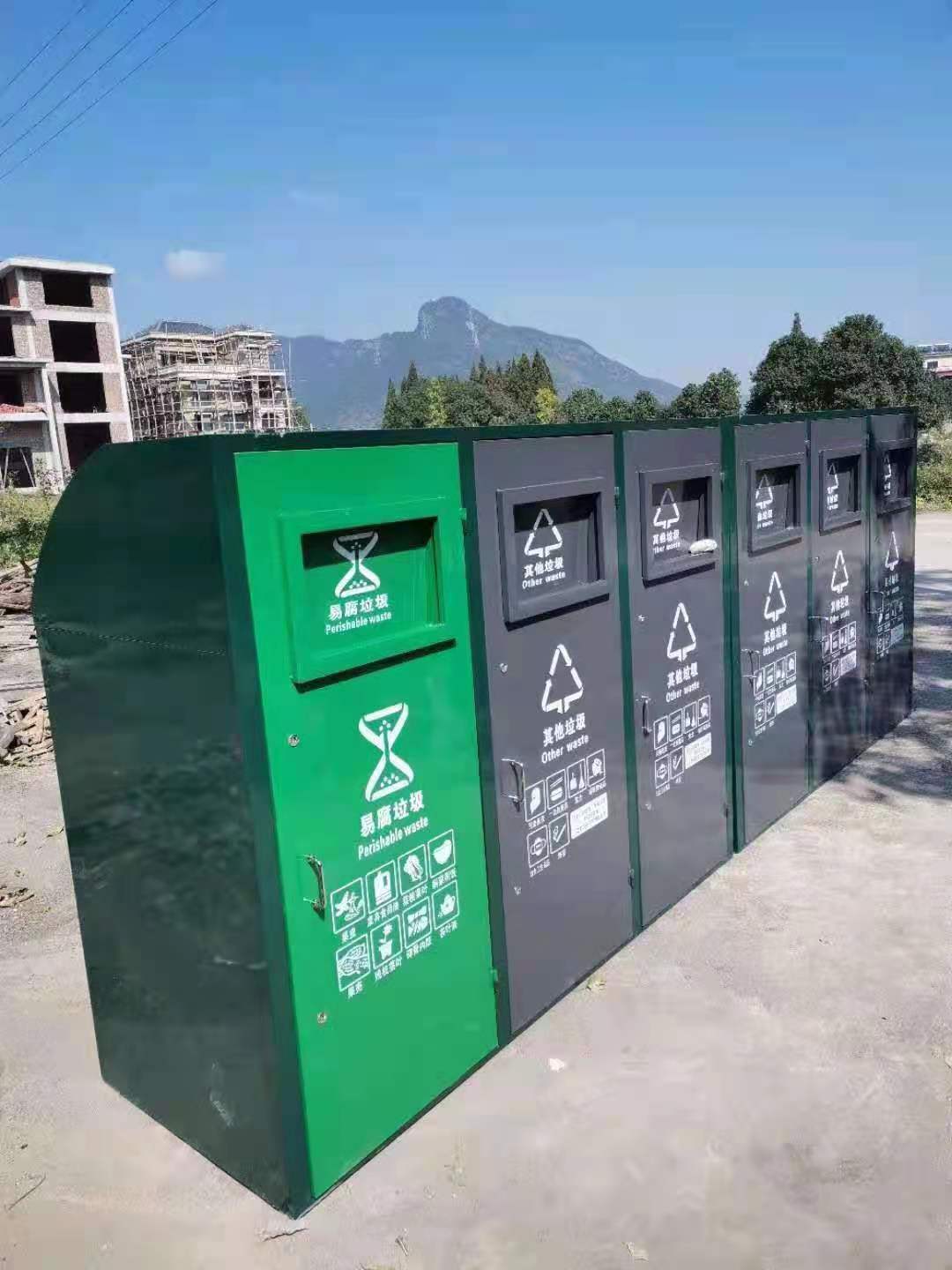广东云浮 大量出售 小区分类垃圾箱分类亭 不锈钢垃圾桶 环保材质 