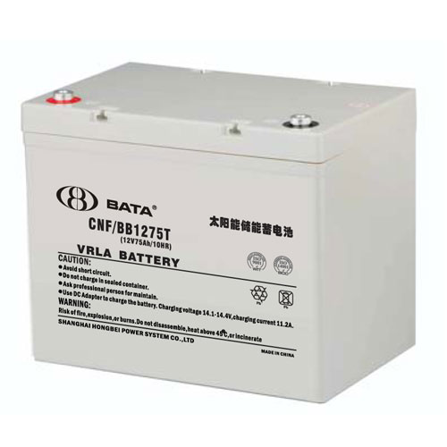 鸿贝蓄电池CNF/BB1275T 12V75Ah 储能系列阀控式基站电源