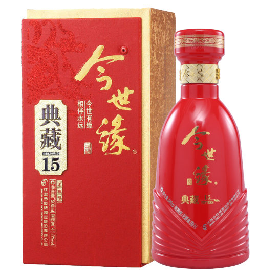 江苏今世缘典藏15年零售   浓香白酒报价  价格优惠
