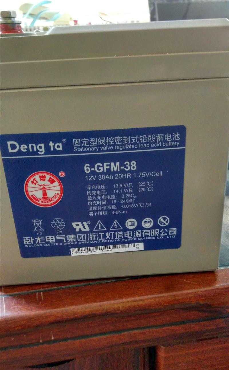 灯塔蓄电池6-GFM-38 12V38Ah UPS/EPS/直流屏等电力设备专用正品