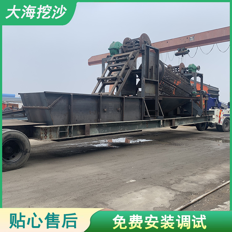 移动洗沙机 洗砂机 可移动的洗沙设备 运转平稳 大海