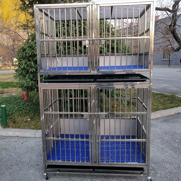 不锈钢宠物笼组合狗窝大中小犬狗窝拉布拉多二哈狗舍宠物住院笼