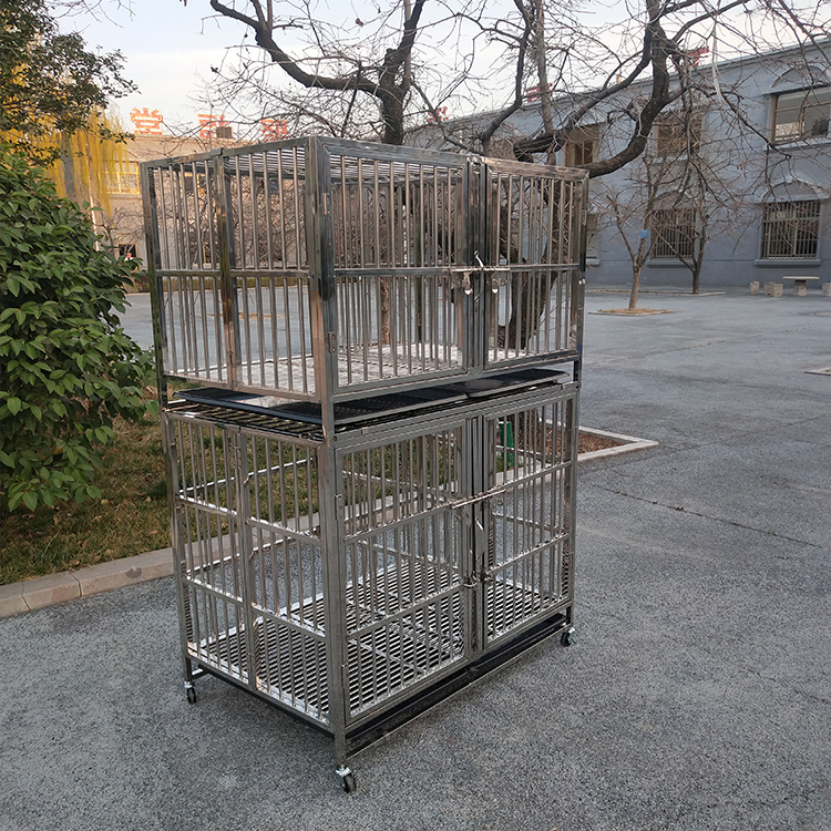 宠物店家养宠物笼不锈钢狗窝组合狗笼厂家直销住院笼
