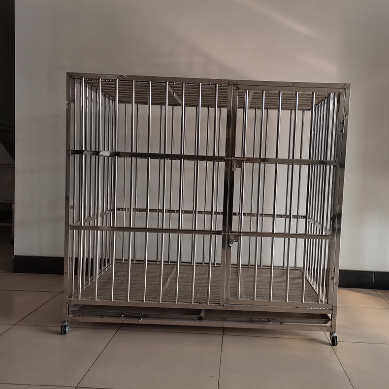 丽泽定制大型不锈钢狗笼宠物店家庭饲养狗笼德牧哈士奇金毛专用笼