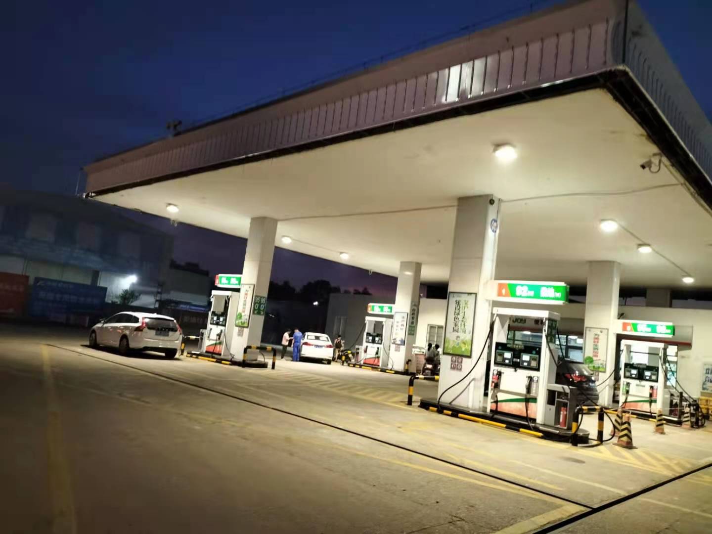 陕西  加油站亮化施工  加油站LED灯 加油站夜间灯光