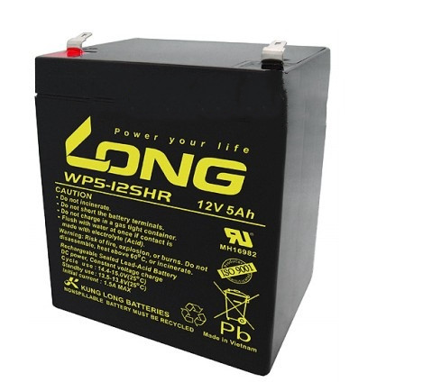 LONG广隆蓄电池WP5-12SHR 12V5AH 精密仪器/电动玩具直流屏 UPS电源