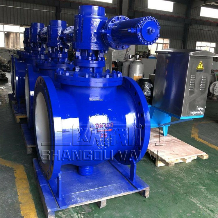 上欧阀门 全通径偏心半球阀 PQ740F/H液控止回偏心半球阀厂家循环水泵出口
