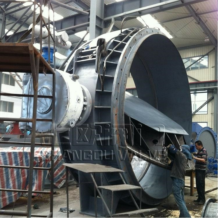 上欧阀门 水轮进水重锤蝶阀中国 KD743H重锤式液控蝶阀价格循环水泵出口